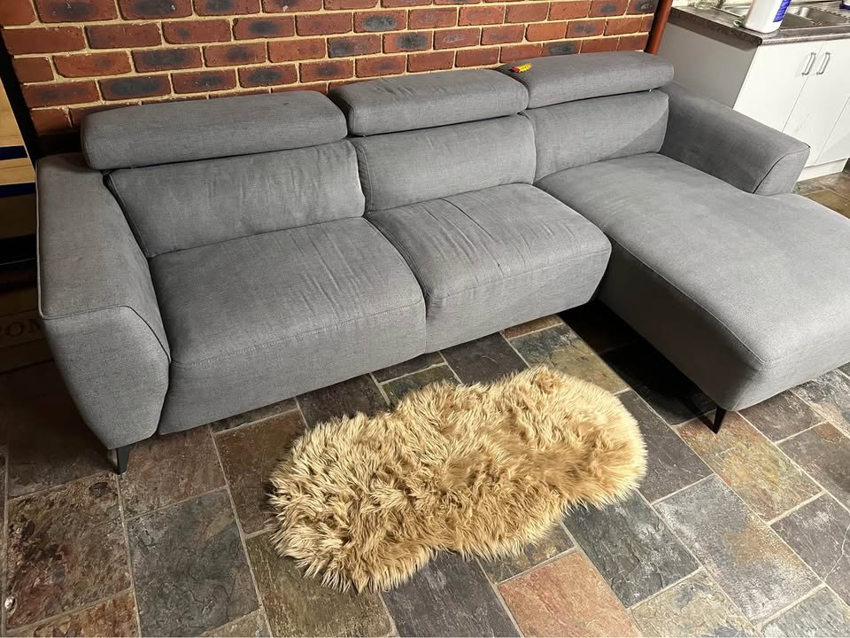 3 Seater L Shape Lounge Professionally Cleaned photo 2