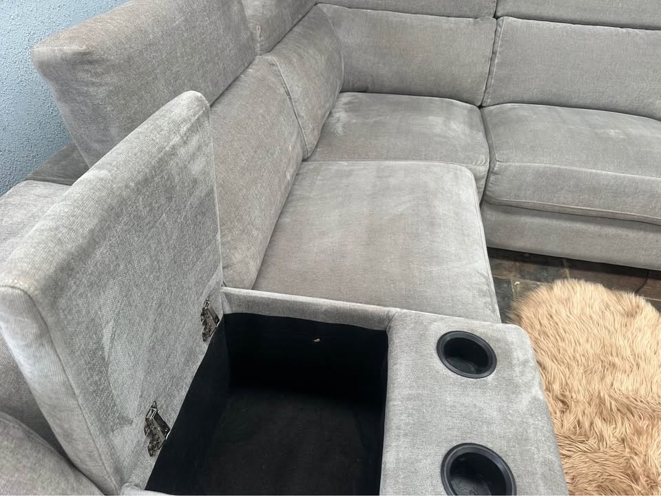 Professionally Cleaned Modular Electric Recliner Sofa photo 6